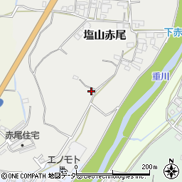 山梨県甲州市塩山赤尾968周辺の地図