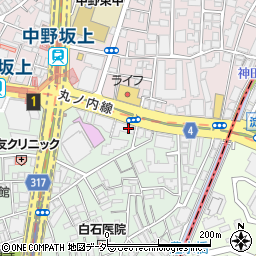スギドラッグ中野坂上店周辺の地図