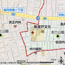 新渡戸文化中学高等学校周辺の地図