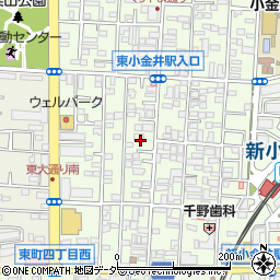 東京都小金井市東町4丁目16周辺の地図
