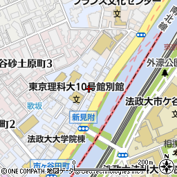 東京都新宿区市谷田町3丁目周辺の地図
