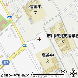 千葉県市川市高谷1681-3周辺の地図