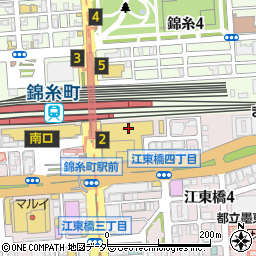 メガロス錦糸町周辺の地図