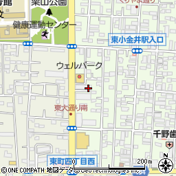 東京都小金井市東町4丁目13周辺の地図