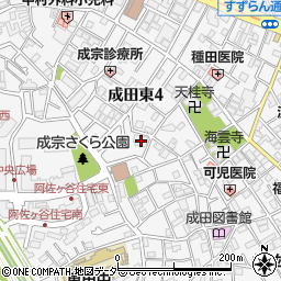 杉並区職員防災住宅周辺の地図