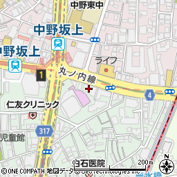 ジョナサン 中野坂上店周辺の地図