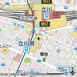 千の庭 立川店周辺の地図