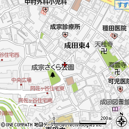 東一坂下緑地周辺の地図