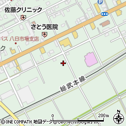 千葉県匝瑳市八日市場イ607-1周辺の地図