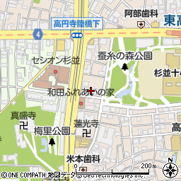国家公務員宿舎高円寺住宅周辺の地図