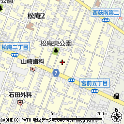 東京都杉並区松庵2丁目9周辺の地図