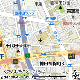 専修大学　神田キャンパス周辺の地図