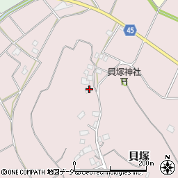 千葉県匝瑳市貝塚528周辺の地図