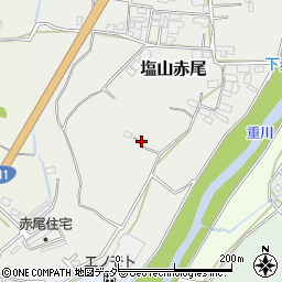 山梨県甲州市塩山赤尾966周辺の地図