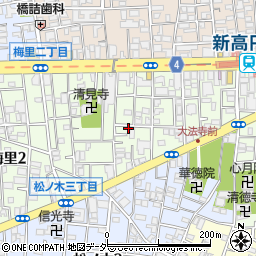 シャネル新高円寺周辺の地図