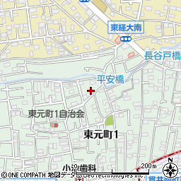 東京都国分寺市東元町1丁目26周辺の地図