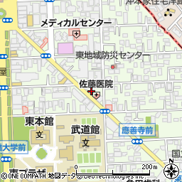 株式会社サンエース　国立店周辺の地図