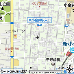 東京都小金井市東町4丁目16-28周辺の地図