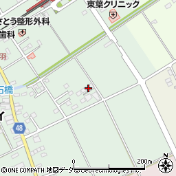 千葉県匝瑳市八日市場イ453-13周辺の地図