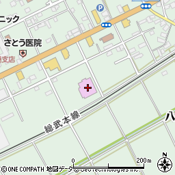 千葉県匝瑳市八日市場イ600-1周辺の地図