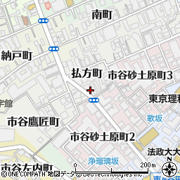 東京都新宿区払方町21周辺の地図