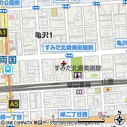 東京都墨田区亀沢1丁目3-11周辺の地図
