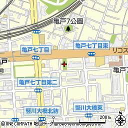 亀戸七西公園周辺の地図