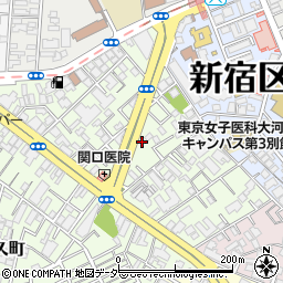 東京都新宿区余丁町12周辺の地図