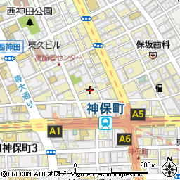 東京都千代田区神田神保町周辺の地図