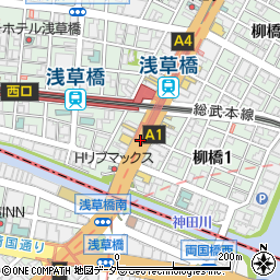 浅草橋駅周辺の地図