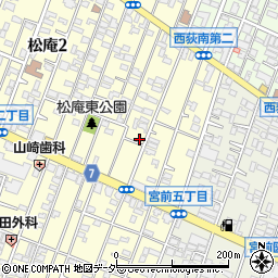 東京都杉並区松庵2丁目6-32周辺の地図