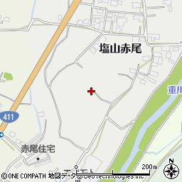 山梨県甲州市塩山赤尾930周辺の地図