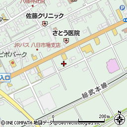 千葉県匝瑳市八日市場イ438-3周辺の地図