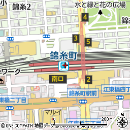 錦糸町駅周辺の地図