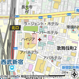 ずんどう屋　新宿店周辺の地図