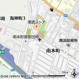 千葉県船橋市南本町11-25周辺の地図
