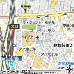 ラー麺ずんどう屋 新宿歌舞伎町店周辺の地図