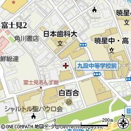 東京都千代田区富士見1丁目11-24周辺の地図