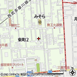 東京都小金井市東町2丁目周辺の地図