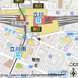 焼肉ホルモンたけ田 立川南口店周辺の地図
