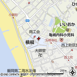 飯岡郵便局周辺の地図
