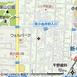 東京都小金井市東町4丁目16-14周辺の地図