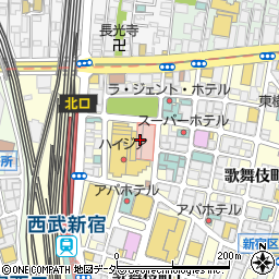 東京都　保健医療情報センター・ひまわり夜間休日２４時間医療機関案内周辺の地図