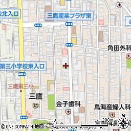 地産マルシェ三鷹店周辺の地図