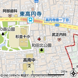 ベルエポック東高円寺周辺の地図