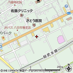 千葉県匝瑳市八日市場イ474-5周辺の地図