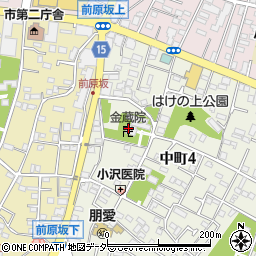 金蔵院周辺の地図