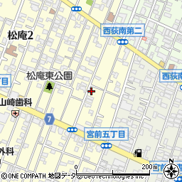 東京都杉並区松庵2丁目4-11周辺の地図