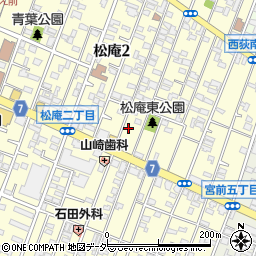 東京都杉並区松庵2丁目11-5周辺の地図