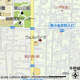 東京都小金井市東町4丁目13-18周辺の地図